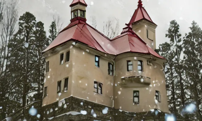 kostel svatého Václava (Branišov) – winter