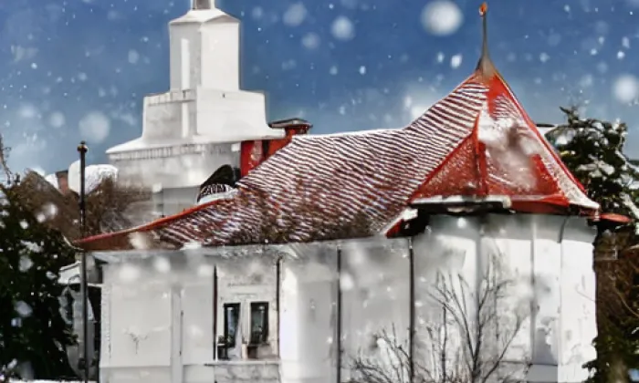 kostel svatého Václava (Dolní Dubňany) – winter