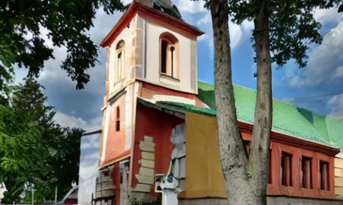 kostel svatého Václava (Dráchov) – noc