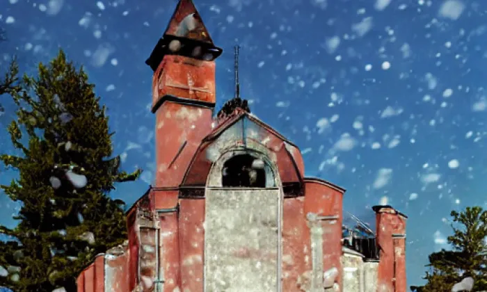 Kostel svatého Václava (Horní Staré Město) – winter
