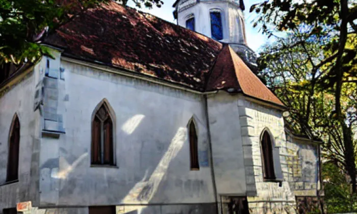 Kostel svatého Václava (Jindřichův Hradec III) – akvarel