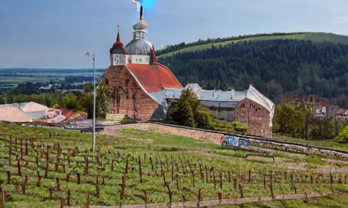 Kostel svatého Václava (Kalek) – jaro