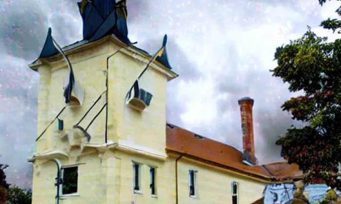 kostel svatého Václava (Kostelec) – autumn