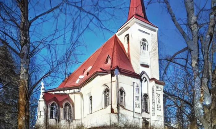 Kostel svatého Václava (Kydliny) – zima