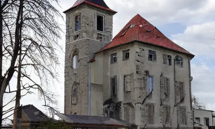 Kostel svatého Václava (Libouň) – akvarel