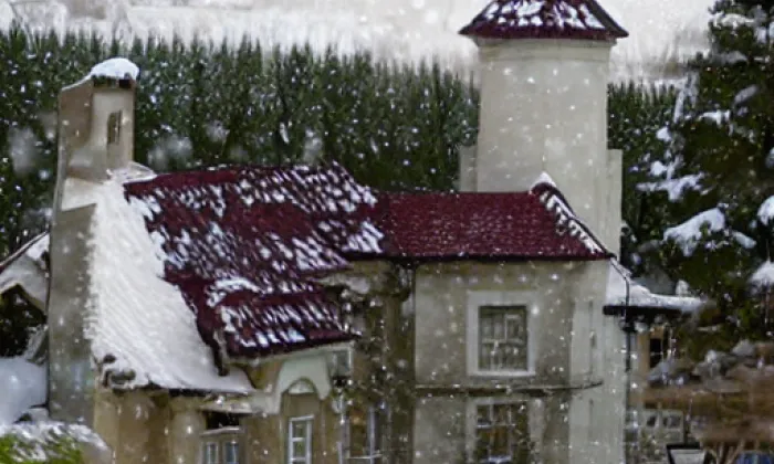 Kostel svatého Václava (Lovčičky) – winter