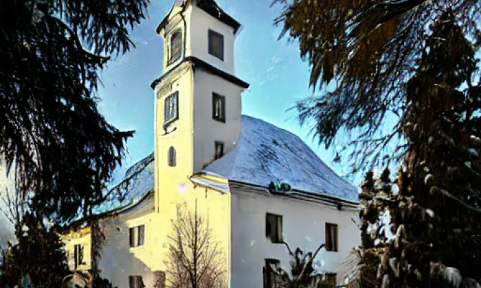 Kostel svatého Václava (Mníšek pod Brdy) – winter