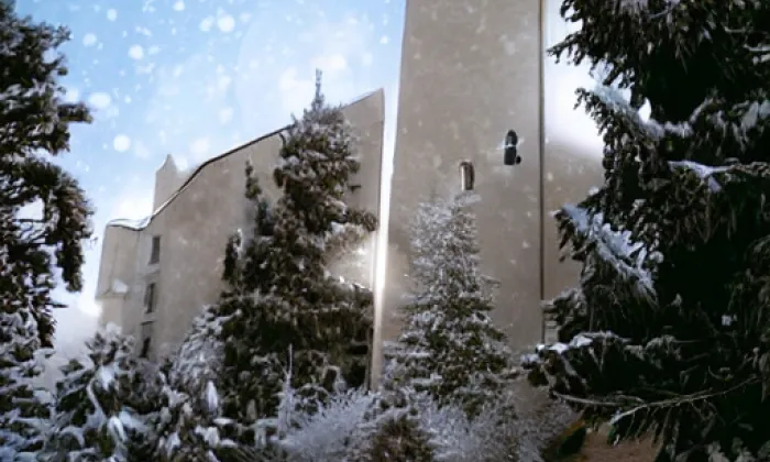 kostel svatého Václava (Moravany) – winter