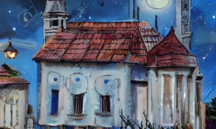 Kostel svatého Václava (Předslavice) – noc