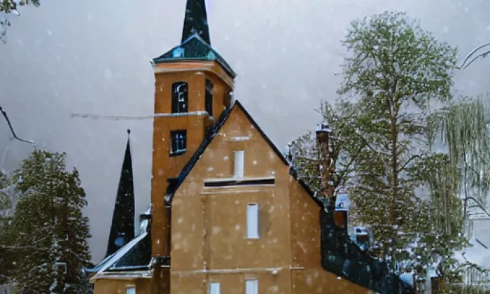 Kostel svatého Václava (Písek) – winter