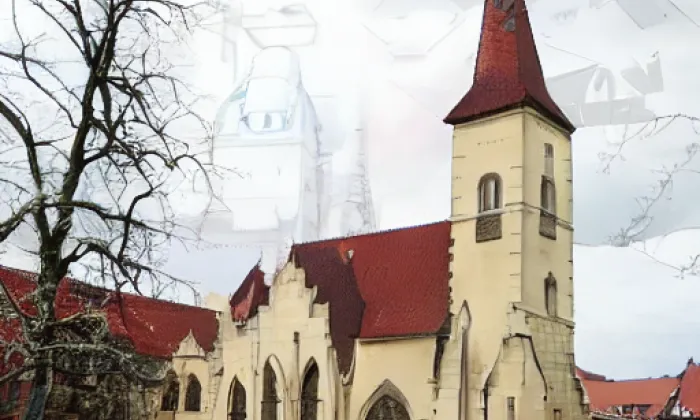 Kostel svatého Václava (Pečky) – akvarel