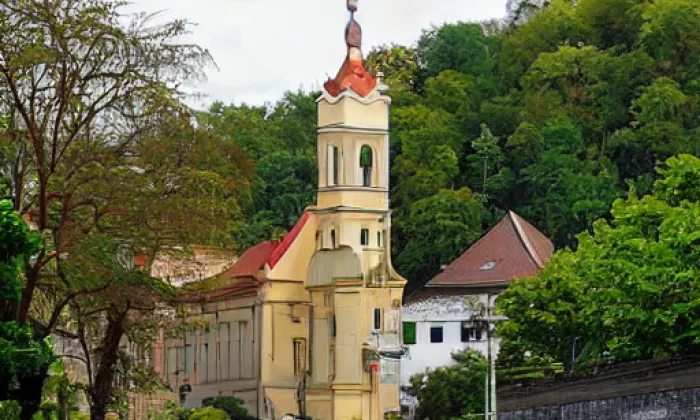 Kostel svatého Václava (Radošov) – jaro