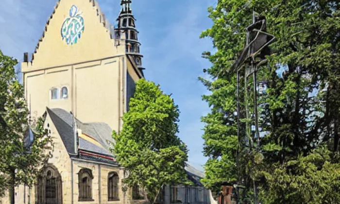 Kostel svatého Václava (Rovensko pod Troskami) – akvarel