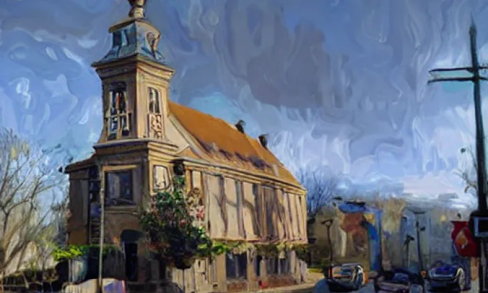Kostel svatého Václava (Rozdělov) – jaro