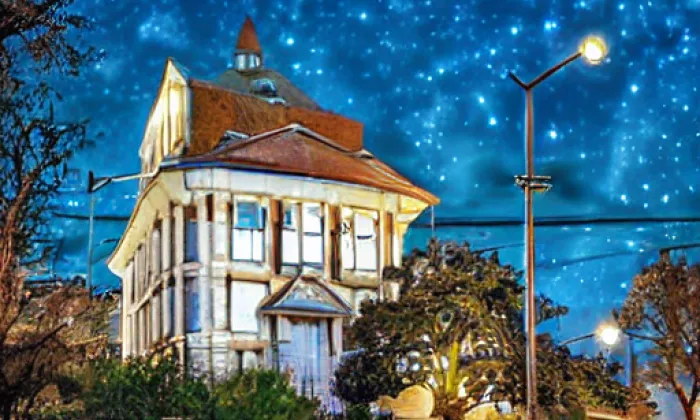 Kostel svatého Václava (Stará Voda) – noc