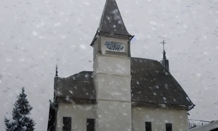 Kostel svatého Václava (Vanovice) – winter