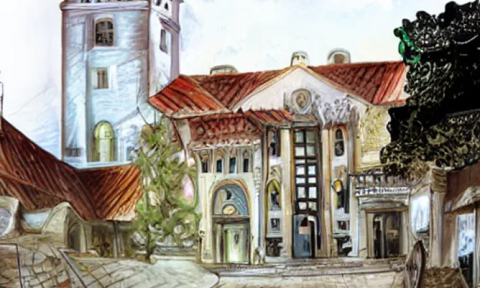 Kostel svatého Václava (Velešín) – noc