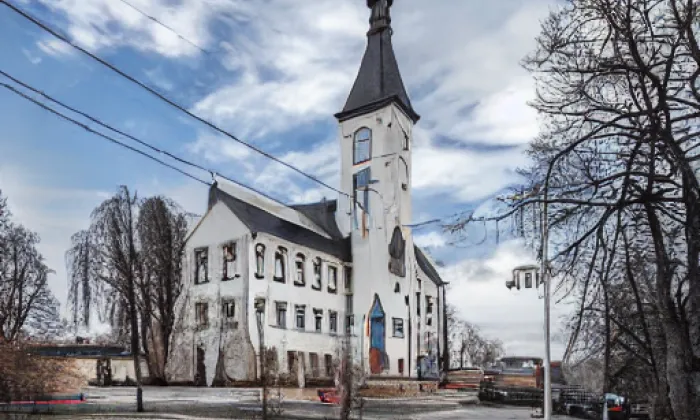 Kostel svatého Václava (Velká Polom) – winter