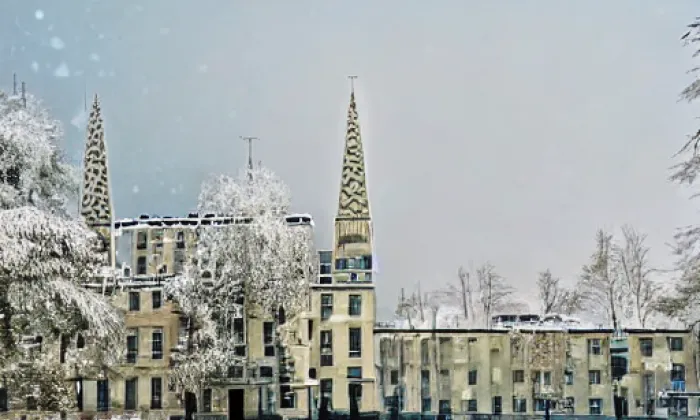 kostel svatého Václava a Leopolda – winter