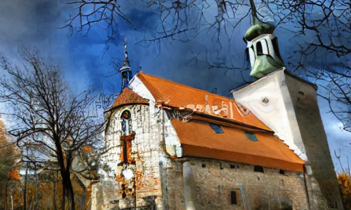 Kostel svatého Václava na Proseku – autumn