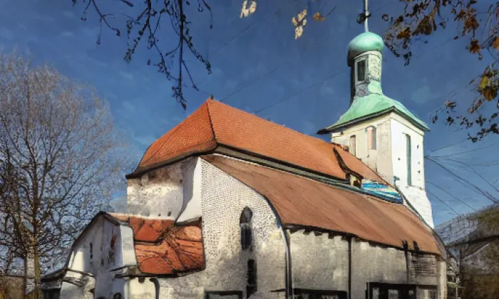 Kostel svatého Václava na Proseku – winter