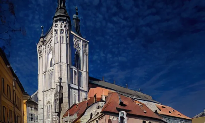 Kostel svatého Václava v Mikulově – léto
