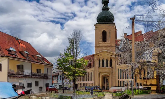 kostel svatého Václava v Nezamyslicích – podzim