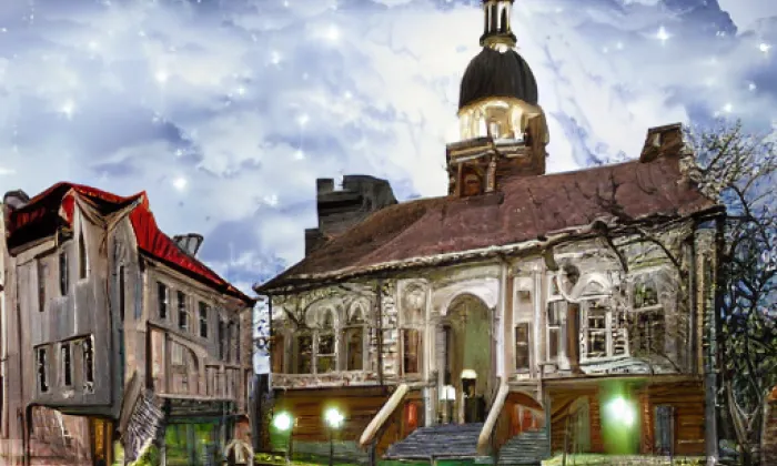 kostel svatého Václava v Nezamyslicích – noc