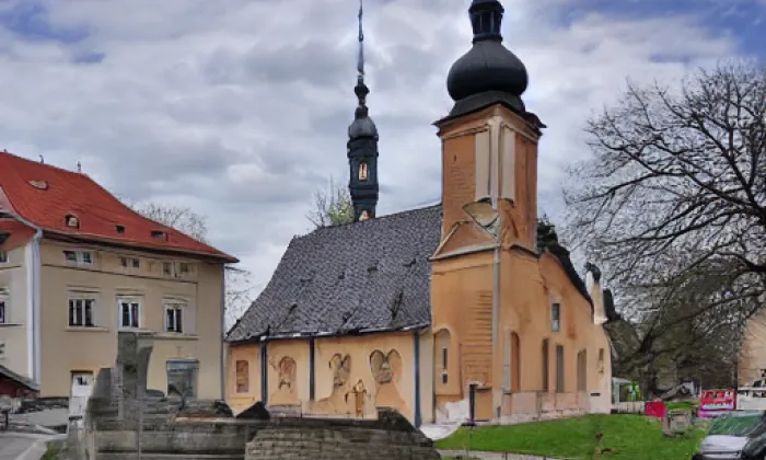 kostel svatého Václava v Nezamyslicích – jaro