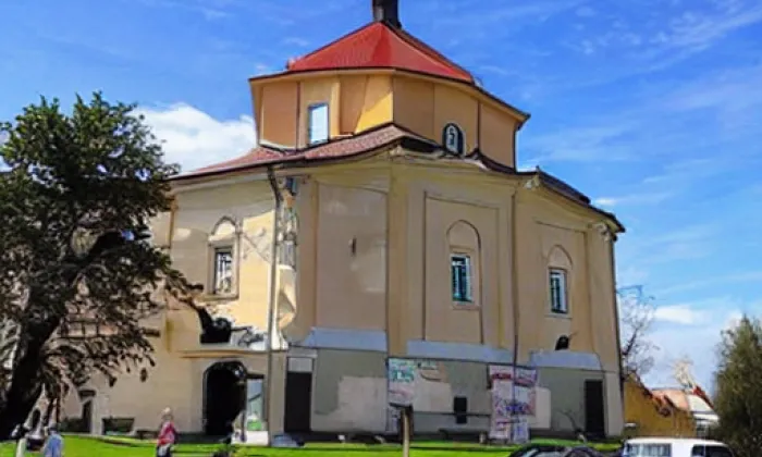 Kostel svatého Víta (Dobřany) – akvarel