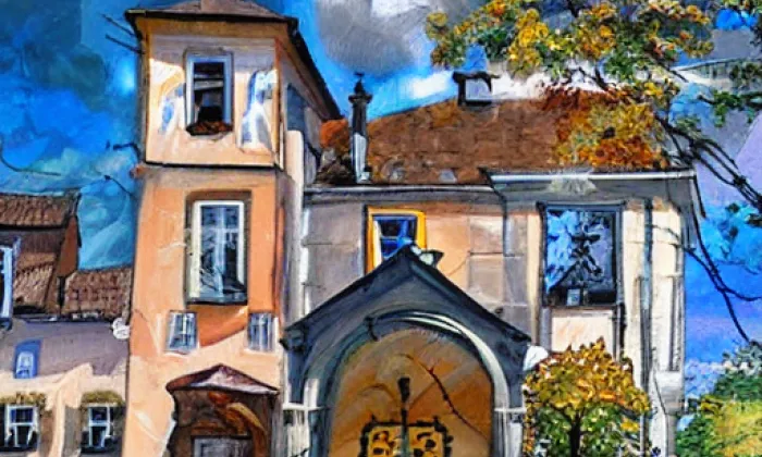 Kostel svatého Víta (Týn nad Vltavou) – autumn
