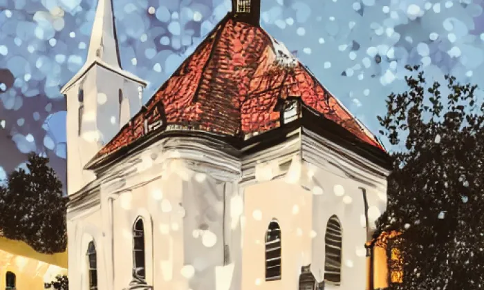 kostel svatého Vavřince (Řečkovice) – noc