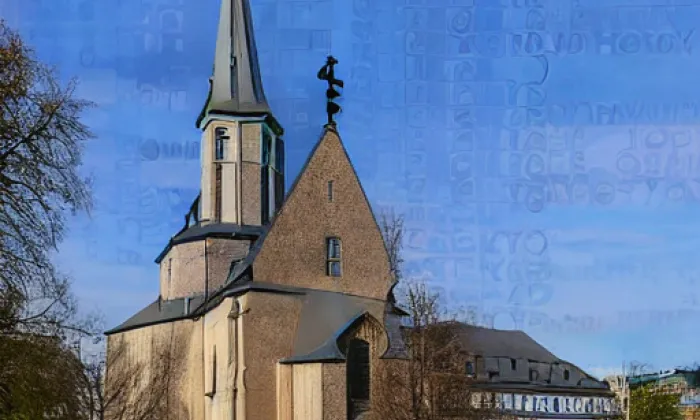 Kostel svatého Vavřince (Želina) – akvarel