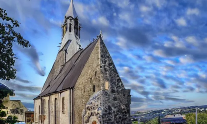 Kostel svatého Vavřince (Želina) – noc