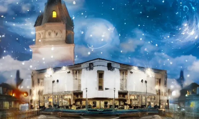 Kostel svatého Vavřince (Štáblovice) – noc