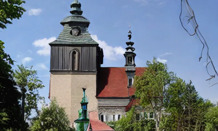 Kostel svatého Vavřince (Březina) – jaro
