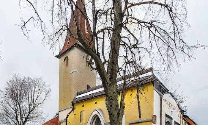 Kostel svatého Vavřince (Dlouhý Most) – autumn