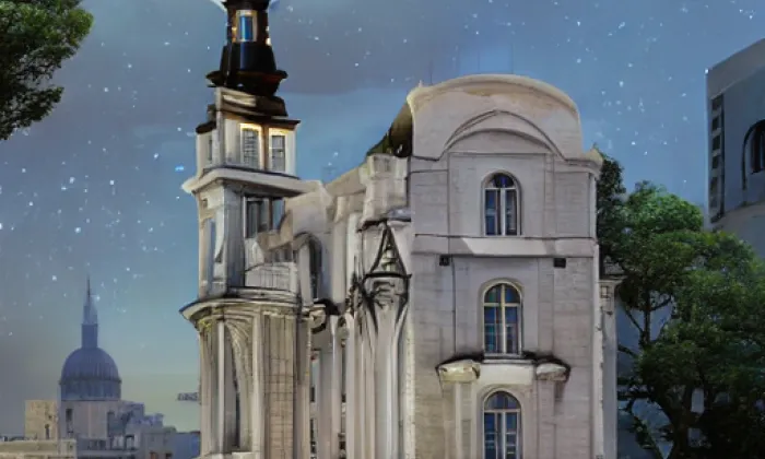 kostel svatého Vavřince (Hodonín) – noc