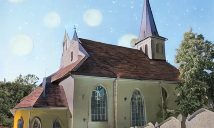 kostel svatého Vavřince (Horní Bojanovice) – noc