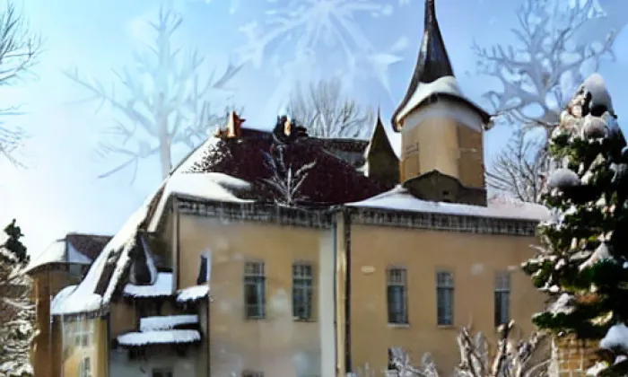 kostel svatého Vavřince (Horní Bojanovice) – winter