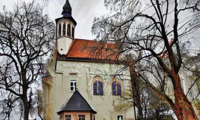 Kostel svatého Vavřince (Jinonice) – autumn