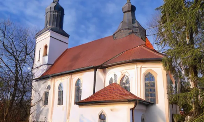 Kostel svatého Vavřince (Kožlany) – winter