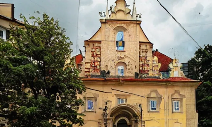 kostel svatého Vavřince (Komín) – léto