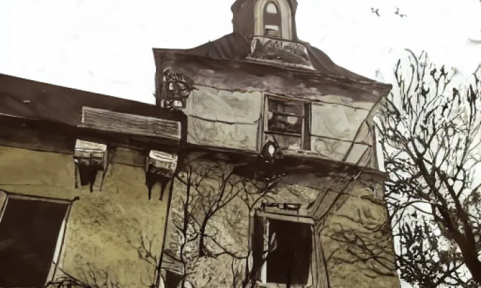 Kostel svatého Vavřince (Komárov) – noc
