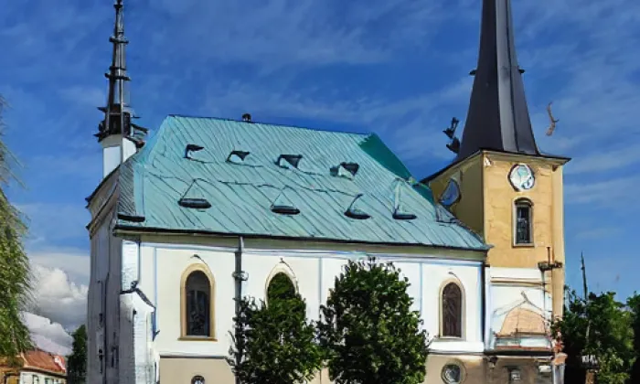 Kostel svatého Vavřince (Kostomlaty pod Milešovkou) – zima