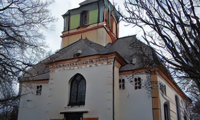 Kostel svatého Vavřince (Království) – winter