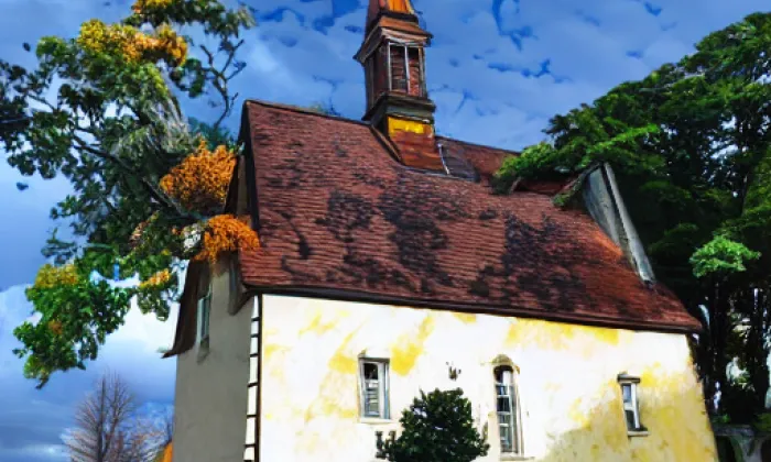 Kostel svatého Vavřince (Krásné Údolí) – autumn