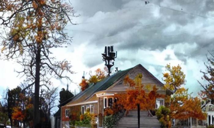 Kostel svatého Vavřince (Mukařov) – autumn