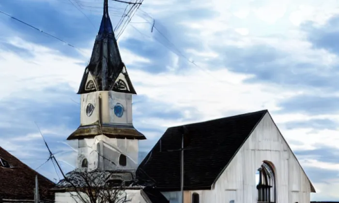 Kostel svatého Vavřince (Přídolí) – noc