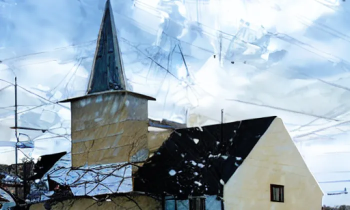 Kostel svatého Vavřince (Přídolí) – zima